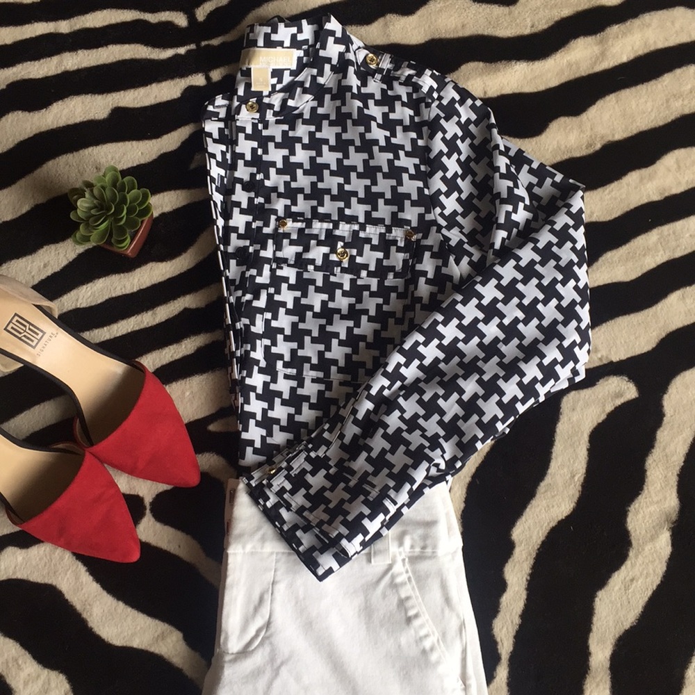 Michael Kors patterned blouse